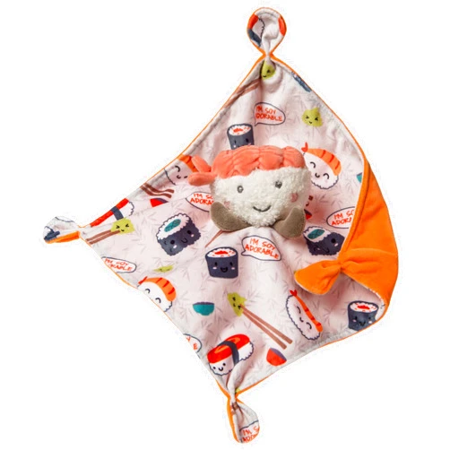 Mary Meyer Soothie Security Blanket, 10 x 10-inches, Sweet Sushi