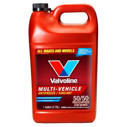 Valvoline Multi-Vehicle 50/50 Prediluted Ready-to-Use Antifreeze/Coolant 1 GA, Light Yellow/Green.