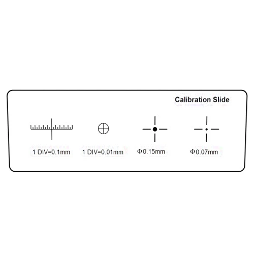 Microyn Microscope Stage Micrometer Calibration Slide (TCM-H) with 4-Scales and 0.01mm Line Resolution