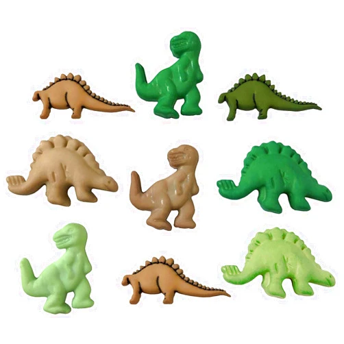 Buttons Galore and More BUTTONS GALORE, INC Galore Theme Buttons-Dinosaur, Colors May Vary