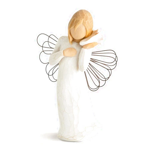Willow Tree Thinking of You Angel, Sculpted Hand-Painted Figure
