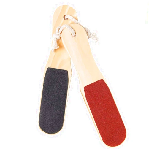 MUOBOFU Pedicure Scrubber Tool,Hard Dead Skin Remover Foot Double Sided Foot Rasp with Pine Wood Handle for Feet Hand Callus Clean -Wet and Dry Feet Salon Home Foot File Set (2 Packs)