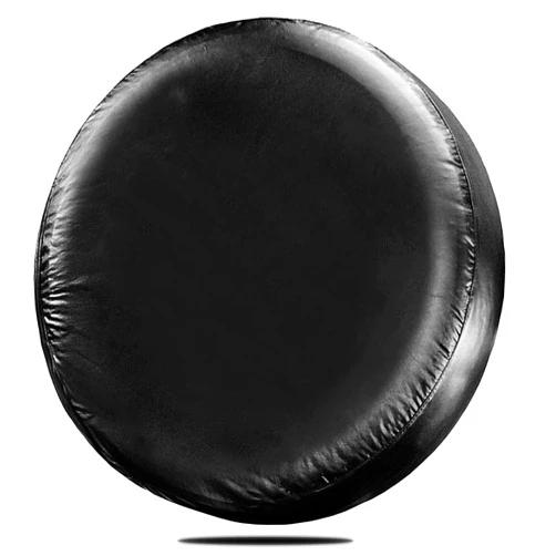 WSSROGY 29-31 inch Spare Tire Cover Thickening PU Leather Soft Spare Tire Cove Fit for Jeep, Trailer, SUV, Truck (Black, 16 inch for Diameter 29