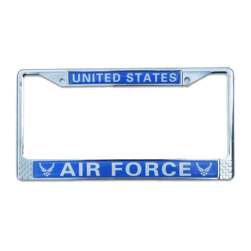 Old Dominion LLC US Air Force (USAF) License Plate Frame | Perfect Veteran & Serving Airman Gift | Stainless Steel Frame