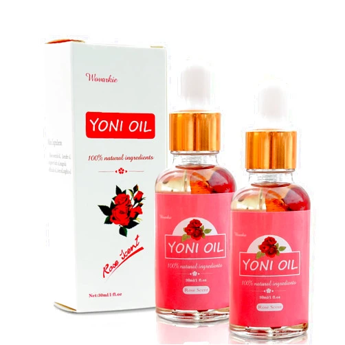 Wovarkie 2 Packs Yoni Oil for Women, All Natural Feminine Oil Intimate Deodorant for Women, Ph Balanced and Eliminates Odor, 100% Natural Feminine Serum Made with Rose Essential Oils (1 fl oz/30 ml)