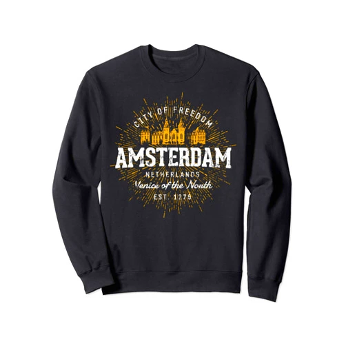 Amsterdam Souvenirs by Treaja Netherlands Vacation Souvenir Amsterdam Sweatshirt