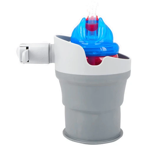 Nuby Collapsible Cup Holder - Travel/Stroller Accessory Gray