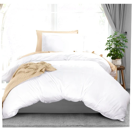 Utopia Bedding Duvet Cover Twin Size - 1 Duvet Cover with 1 Pillow Sham - 2 Pieces Bedding Duvet Cover with Zipper Closure - Soft Brushed Microfiber, 68 X 90 Inches (Twin/Twin XL, White)
