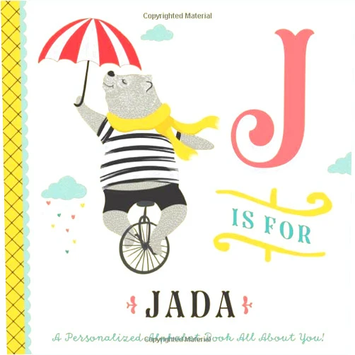 Li’l Llama Custom Kids Books J is for Jada: A Personalized Alphabet Book All About You! (Personalized Children's Book)