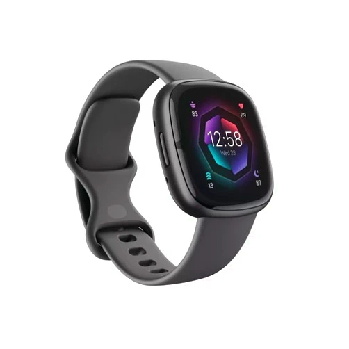 Fitbit Sense 2 Advanced Health and Fitness Smartwatch with Tools to Manage Stress and Sleep, ECG App, SpO2, 24/7 Heart Rate and GPS, Shadow Grey/Graphite, One Size (S & L Bands Included)