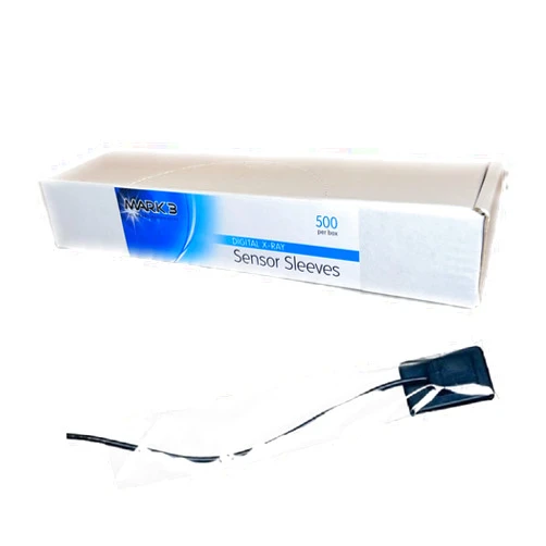 Madrid Dental Supply MARK3 Digital X-Ray Dental Sensor Sleeve #1 Clear - Disposable Plastic Covers (Box of 500 Sleeves) Made in USA by MARK3 (7798)
