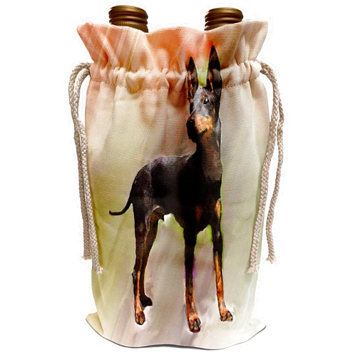 3dRose Dogs Manchester Terrier - Manchester Terrier - Wine Bag (wbg_4505_1)