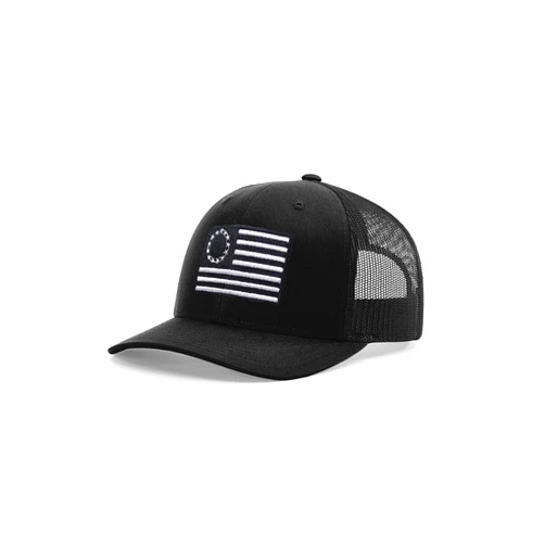 B Wear Sportswear Ben Franklin Snake Patriotic USA Embroidered Richardson 112 Trucker Cap Hat