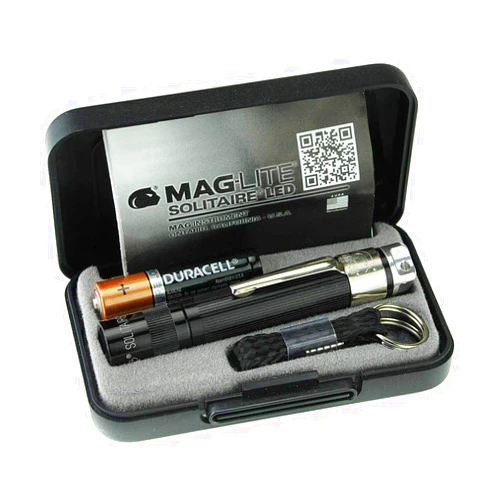 Maglite, Solitaire Spectrum Series LED Flashlight, AAA, Black Body, White LED Light
