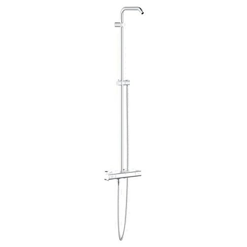 Grohe 26421000 New Tempesta Shower System with Thermostat for Wall Mount, Starlight Chrome