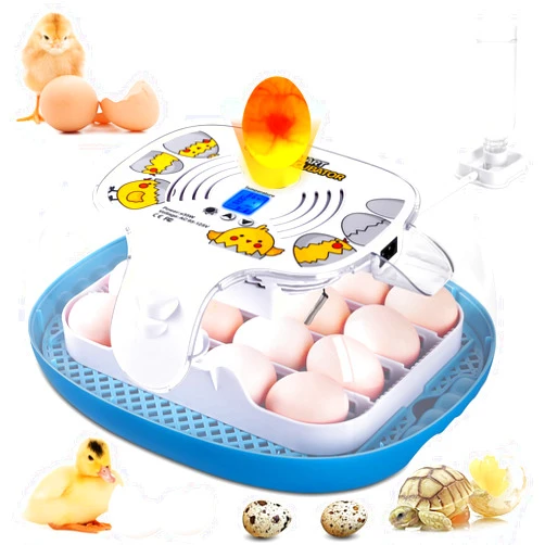 Gpeng Egg Incubator, 16 Eggs Incubator with LED Display, Auto Egg-Turning, Auto Temperature Control, Egg Candler, for Hatching Chicken Goose Pigeon Quail Duck
