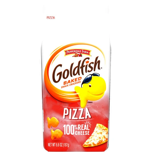 Goldfish Pizza Crackers, Snack Crackers, 6.6 oz bag