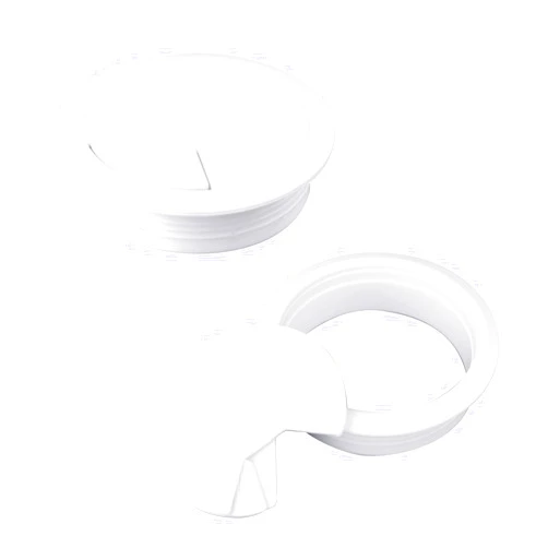 Sliverdew 2PCS Cable Grommets 60mm 2-3/8 Inch White Desk Hole Grommet Cord Cable Table Grommet Desk Wire Hole Plug Cover for Cables and Cords Management
