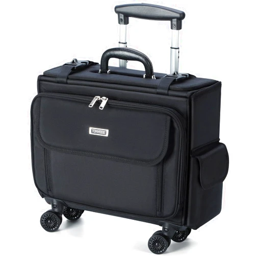 Tonyeee Rolling Laptop Bag 15.6 Inch Water Resistant Rolling Laptop Briefcase on Wheels Computer Bag Laptop Case for Work Travel Business Men Women, Black