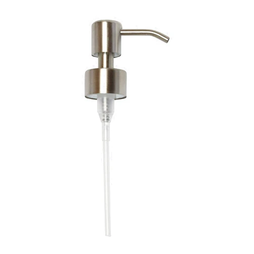 Kapitan Soap Dispenser Pump Head Replacement Spare for Standard 28/400 (26 mm - 28mm / 1.02 in-1.10 in) Neck Size, Stainless Steel Brushed Finish
