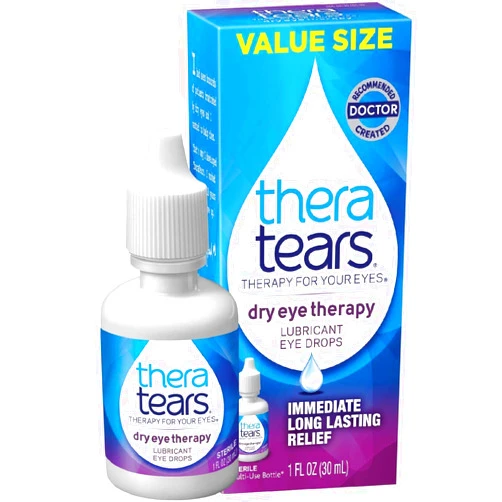 TheraTears Dry Eye Therapy Eye Drops for Dry Eyes, 1.0 Fl Oz