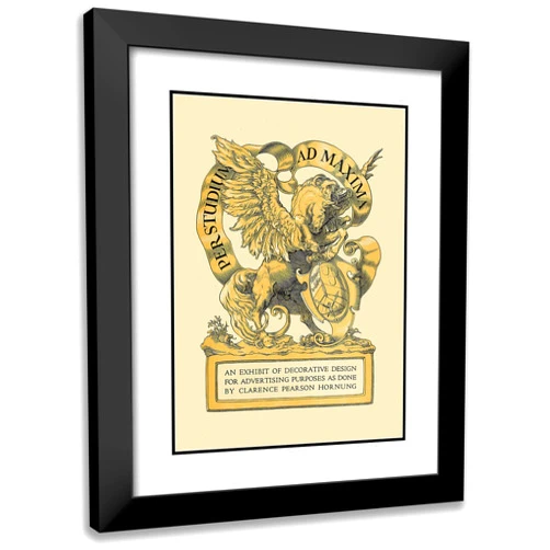 ArtDirect Anonymous 14x18 Black Modern Frame and Double Matted Museum Art Print Titled - By Study to the Largest (1922 1890-1913)