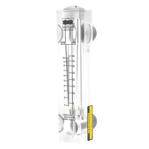 Jeanoko 1-10GPM Liquid Flowmeter Knob Panel Type Meter Panel Mount Type Flowmeter Measurement ZG1