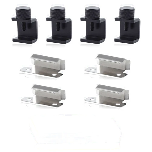 GOLD DEER 8PCS 3D Printer Bed Clips Clamps Ender 3 Glass Plate Clamps 3D Printer Build Plate Clips 3D Printer Heated Bed Glass 3D Printer Fix Clamp Adjustable Fixed Clips Glass Bed Stable Clamps