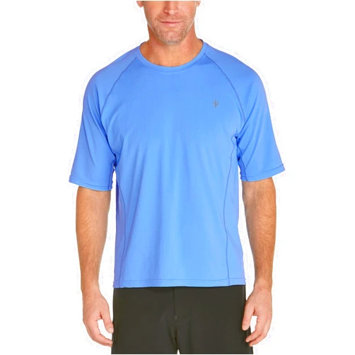 Coolibar UPF 50+ Men's Hightide Short Sleeve Swim Shirt - Sun Protective