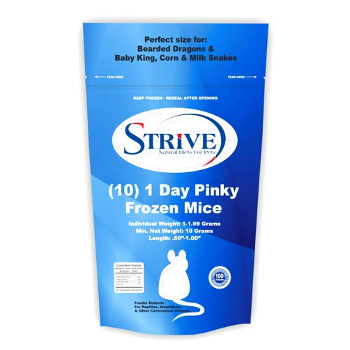 Strive (10) 1 Day Pinky Frozen Mice