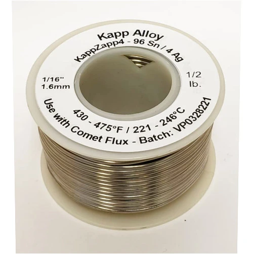 Kapp Alloy KappZapp4S SOLID 4% Silver 1/16
