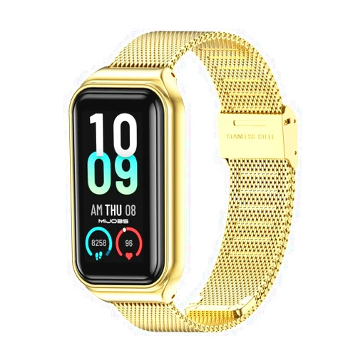 MIJOBS Strap for Amazfit Band 7 Metal Replacement Strap Wristband Watch Strap Compatible with Amazfit 7 Fitness Tracker smartwatch