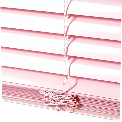 KOOEIN Aluminium Venetian Blinds,Pink Horizontal Blinds,45cm 50cm 60cm 80cm 95cm 100cm 110cm 120cm,Blackout Metal Blinds for Windows,Anti-Glare Privacy Shutters,25mm Slats,Pink-69x163cm/27x64in