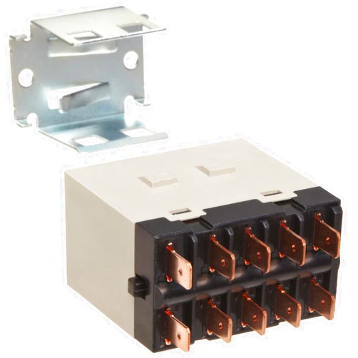Omron G7J-4A-T-W1 DC24 General Purpose Relay With Mounting Bracket, Quick-Connect Terminal, W-Bracket Mounting, Quadtruple Pole Single Throw Normally Open Contacts, 83 mA Rated Load Current, 24 VDC Rated Load Voltage