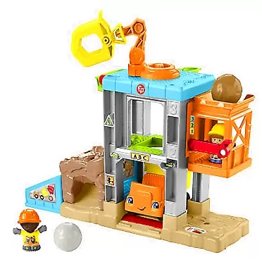 Fisher-Price Little People Load Up ‘n Learn Construction Site, musical playset with dump truck for toddlers and preschool kids ages 18 months to 5 years