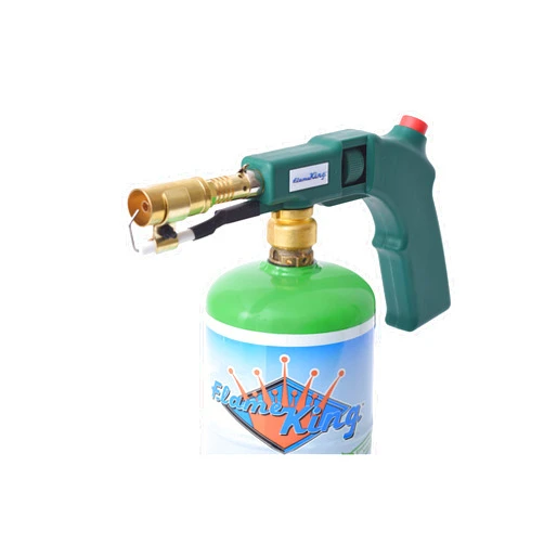 Flame King Propane & Mapp Gas Blow Torch 27,000 BTU w/ Self-Igniter for Searing, Soldering and as Fire Starter
