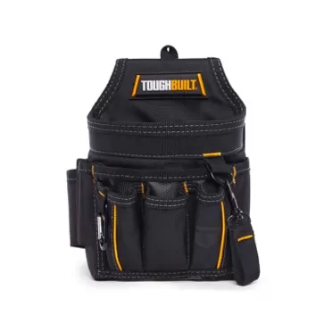 ToughBuilt - Mini Electrician Pouch- 14 Pockets and Loops, Vertical Tool Storage, Electrical Tape Strap and Snap Hook - (TB-229)