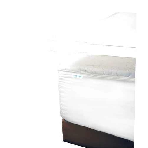 RAJVEER TEXTILE Zip On Fitted Sheet- Includes 1 Fitted Base + 2 Zip Sheet - Easy to Change, Upto 16