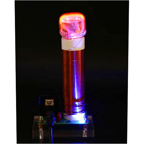 JMPET Mini Tesla Coil 15W Tesla Coil Kit High-Power High-Voltage Generator Wireless Transmission DIY Experiment Desktop Toy Model