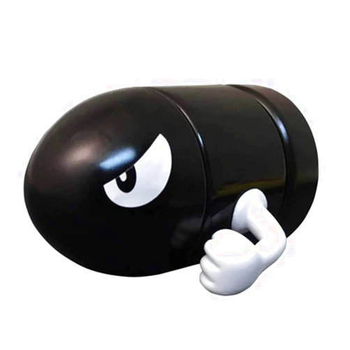 HAO BOSCH Bullet Bill Shaped Tin with Blue Raspberry Bill Shaped Candy