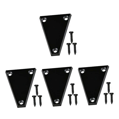 Milisten 4 sets Guitars Electric Replacement with Basses Acoustic for Rod Guitar Sturdy Folk Truss Bass Covers Holes Screws Accessories Electrical Plate Fittings Ukulele Metal Most Parts