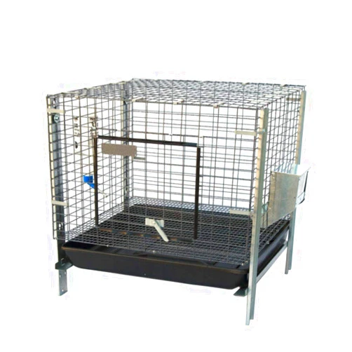 Seny Stackable Rabbit Bunny Guinea Pig Cage with Feeder Water Bottle 25 x 25 x 25 inches