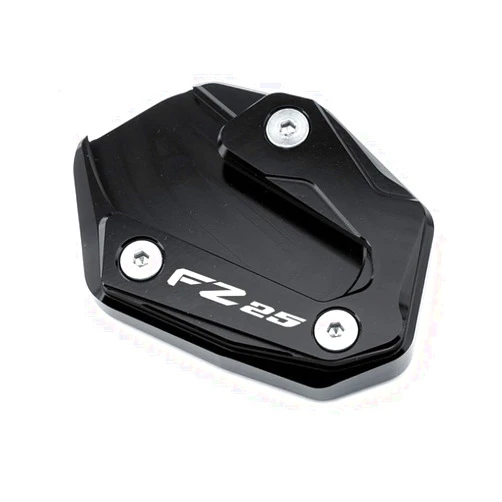 QSNGIYPDY Support Plate Motorcycle Kickstand Pad for Ya&maha FZ 25 FZ-25 FZ25 2017-2024 Accessories Motorcycle Kickstand Foot Side Stand Enlarger Pad & Tire Valve Cap