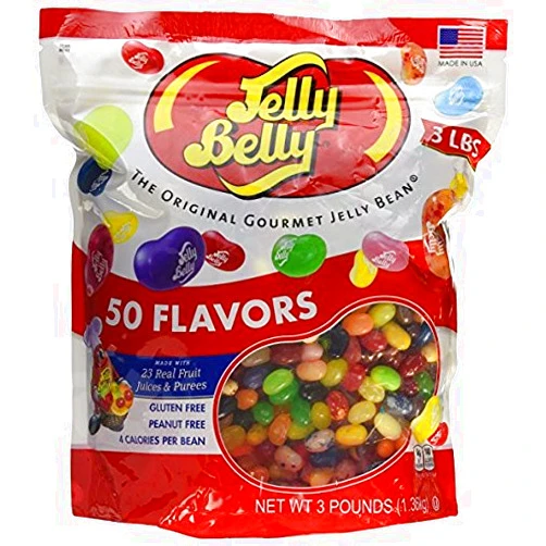 Jelly Belly 3 Pound Bag - 50 Flavors - Kosher Certified (Pack of 1)