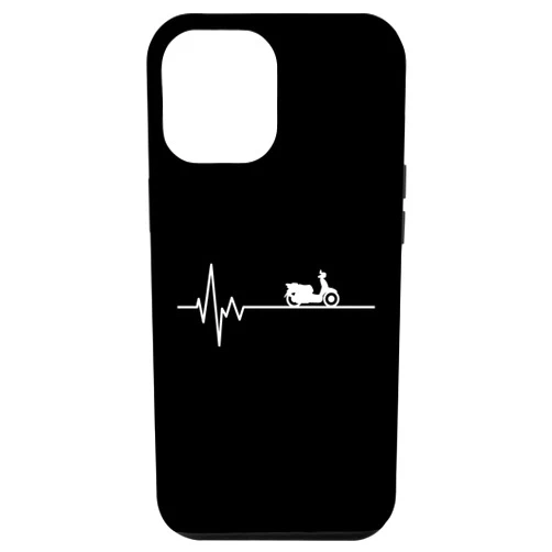 Moped Mofa Zubehör Geschenke für Mopedfahrer iPhone 12 Pro Max Scooter Heartbeat Moped Driver ECG Pulse Scooter Moped Case