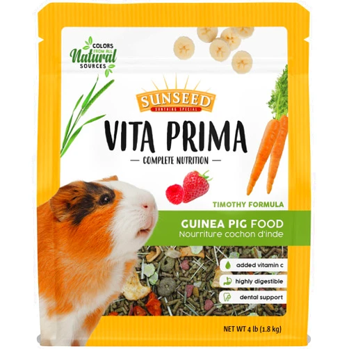 Sunseed Vita Prima Complete Nutrition Guinea Pig Food, 4 LBS