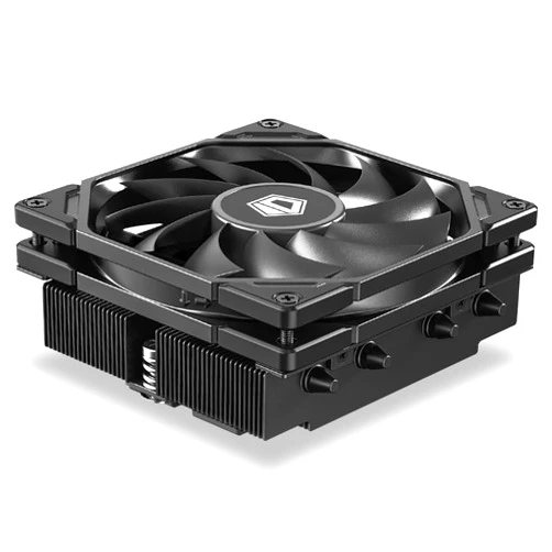 ID-COOLING IS-40-XT Black - 47mm Height Low Profile CPU Cooler, 4 Direct-Contact Heat Pipes Air Cooler for HTPCs, ITX, and Small Form Factor Builds, 92×92×15mm Slim Fan, Support Intel & AMD Socket