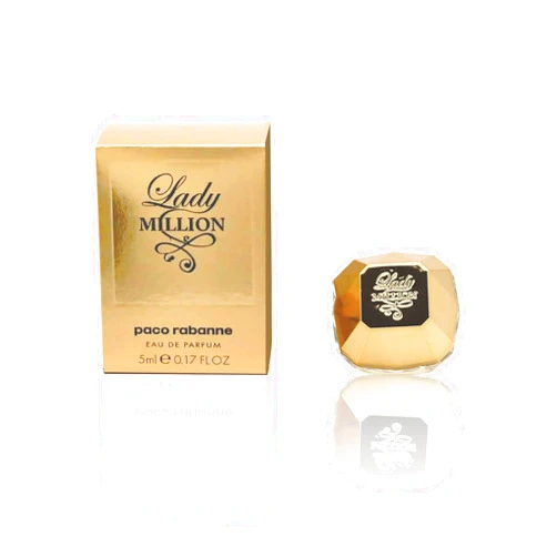 Paco Rabanne Lady Million Perfume for Women Mini Splash EDP 0.17 Fl oz