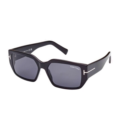 Tom Ford SILVANO-02 FT 0989 Shiny Black/Grey 56/16/140 unisex Sunglasses
