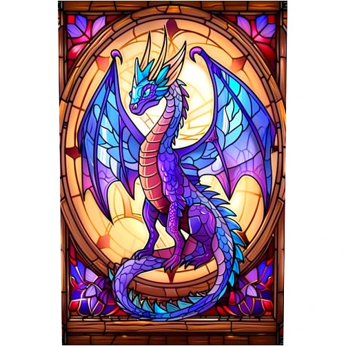 CNLZ 1000 Piece Crystal Dragon Wooden Jigsaw Puzzle Challenging and Fun Activity - Interesting and Warm Art Adult Puzzles - Modern Home Decor Ideal Gift